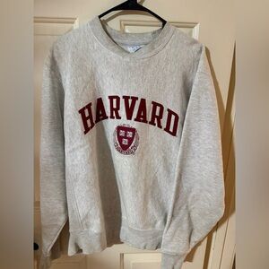 Champion Gray Harvard Crewneck Sweater